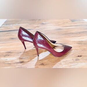 Aldo Burgundy Patent Leather •Business Casual or Chic Career Heels• Size 8.5